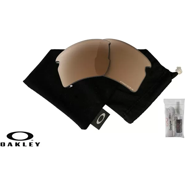 imageOakley Original Flak 20 XL OO9188 REPLACEMENT Lenses BUNDLE Bag BUNDLE with Designer iWear KitPrizm Tungsten Iridium Polarized