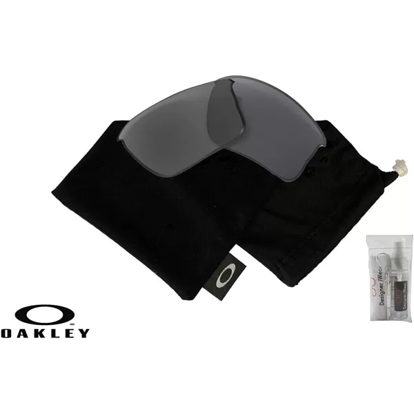 imageOakley Original Flak Jacket XLJ OO9009 Replacement Lenses BUNDLE BagDesigner iWear Care KitBlack Iridium