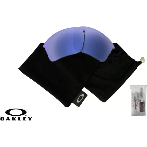imageOakley Original Flak Jacket XLJ OO9009 Replacement Lenses BUNDLE BagDesigner iWear Care KitIce Iridium Polarized