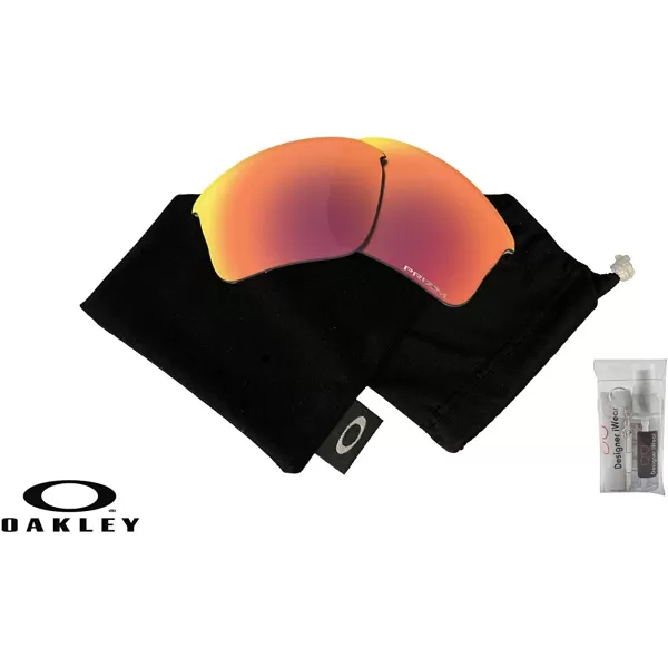 imageOakley Original Flak Jacket XLJ OO9009 Replacement Lenses BUNDLE BagDesigner iWear Care KitPrizm Baseball Outfield