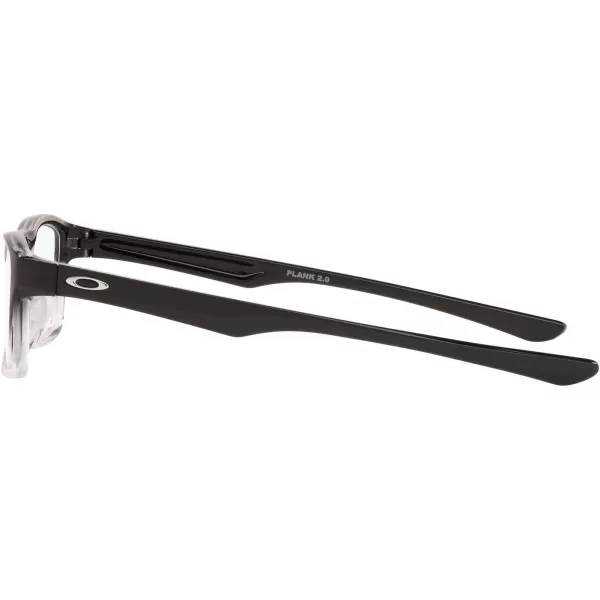 imageOakley Ox8081 Plank 20 Rectangular Prescription Eyewear FramesPolished Black Clear FadeDemo Lens