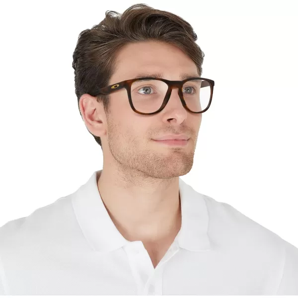 imageOakley Ox8130 Trillbe X Round Prescription Eyewear FramesSatin Brown TortoiseDemo Lens