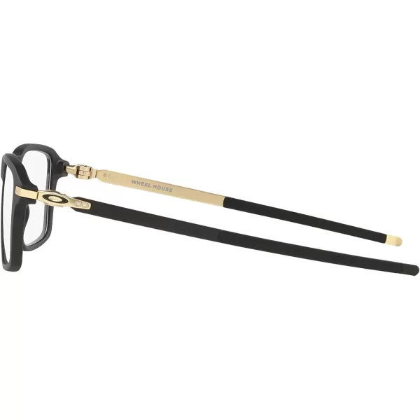 imageOakley Ox8166 Wheel House Square Prescription Eyeglass FramesSatin Black GoldDemo Lens