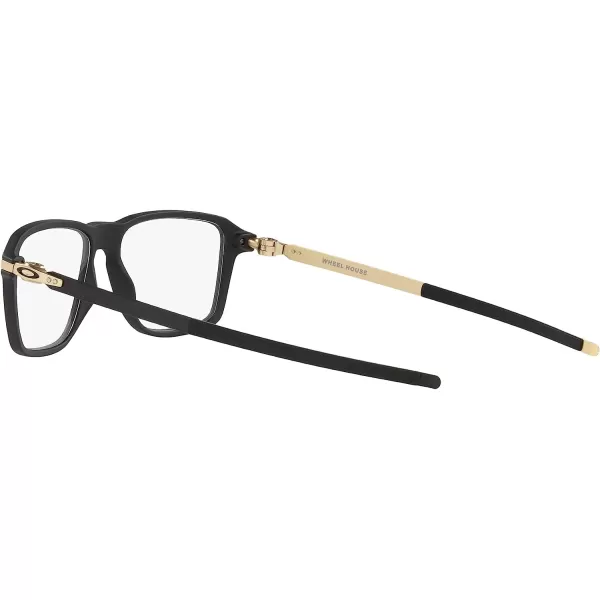 imageOakley Ox8166 Wheel House Square Prescription Eyeglass FramesSatin Black GoldDemo Lens