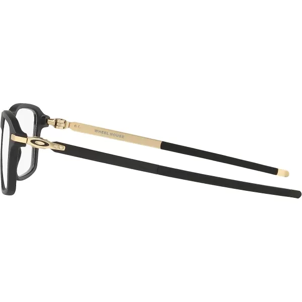 imageOakley Ox8166 Wheel House Square Prescription Eyeglass FramesSatin Black GoldDemo Lens