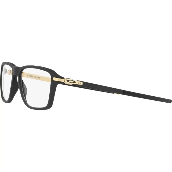 imageOakley Ox8166 Wheel House Square Prescription Eyeglass FramesSatin Black GoldDemo Lens