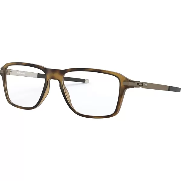 imageOakley Ox8166 Wheel House Square Prescription Eyeglass FramesSatin Brown TortoiseDemo Lens