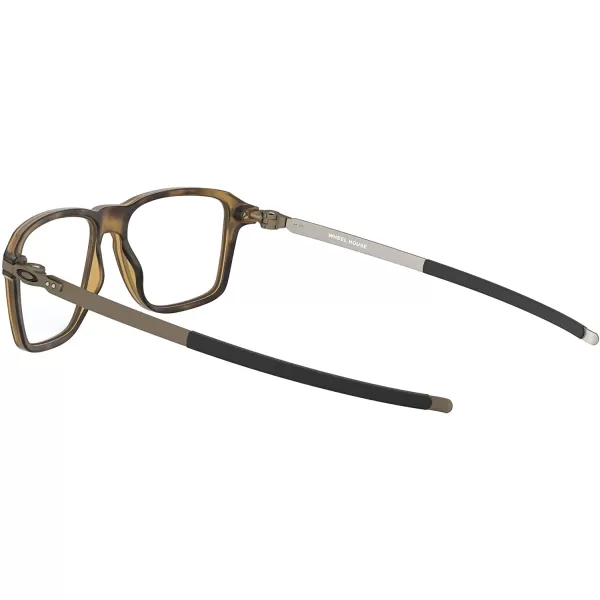 imageOakley Ox8166 Wheel House Square Prescription Eyeglass FramesSatin Brown TortoiseDemo Lens