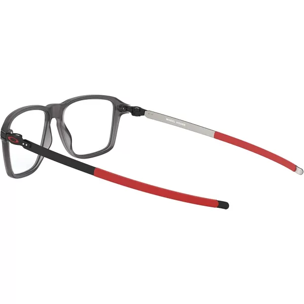 imageOakley Ox8166 Wheel House Square Prescription Eyeglass FramesSatin Grey SmokeDemo Lens