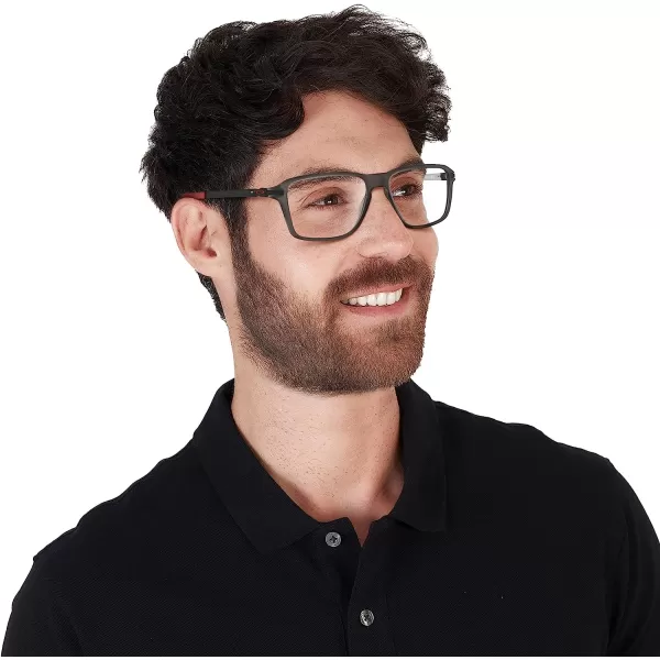 imageOakley Ox8166 Wheel House Square Prescription Eyeglass FramesSatin Grey SmokeDemo Lens