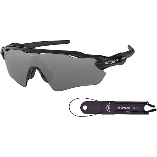 imageOakley Radar EV Path OO9208 Sunglasses For Men BUNDLE Leash Designer iWear Care KitPolished BlackPrizm Black