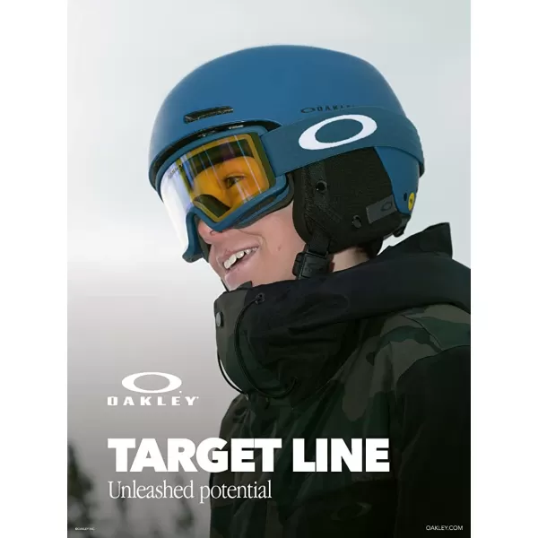 imageOakley Target Line OO7120 OO7121 Ski Goggles For Men For Women  BUNDLE with Designer iWear Eyewear KitBlack  Hi Yellow amp Dark Grey