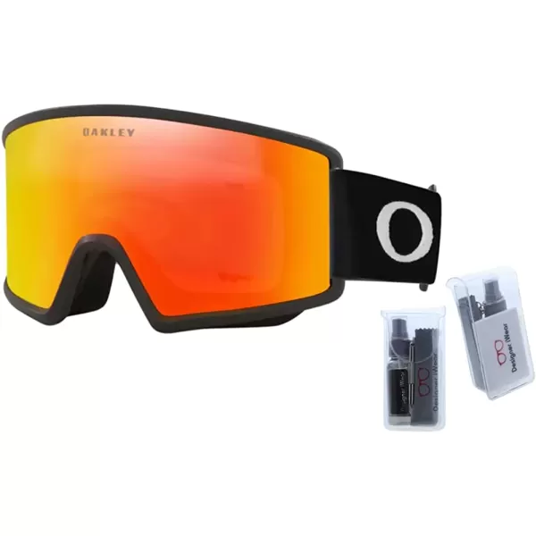 imageOakley Target Line OO7120 OO7121 Ski Goggles For Men For Women  BUNDLE with Designer iWear Eyewear KitBlack WFire Iridium