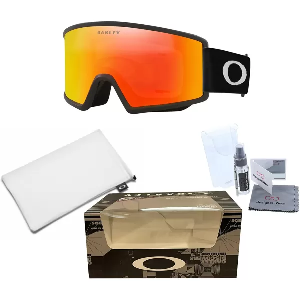 imageOakley Target Line OO7120 OO7121 Ski Goggles For Men For Women  BUNDLE with Designer iWear Eyewear KitBlack WFire Iridium