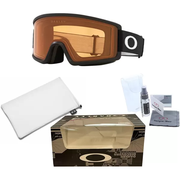 imageOakley Target Line OO7120 OO7121 Ski Goggles For Men For Women  BUNDLE with Designer iWear Eyewear KitBlack WPersimmon