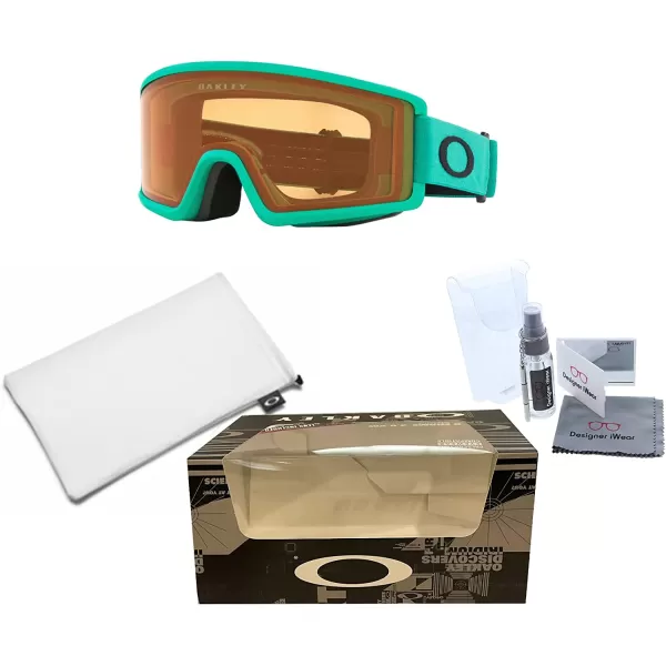 imageOakley Target Line OO7120 OO7121 Ski Goggles For Men For Women  BUNDLE with Designer iWear Eyewear KitCeleste W Persimmon