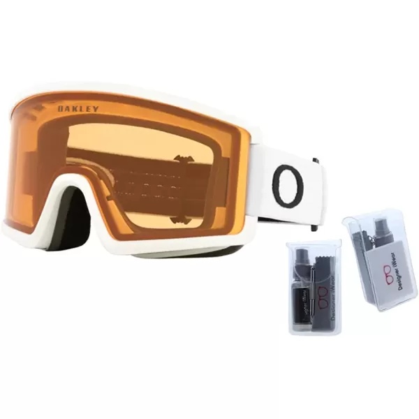 imageOakley Target Line OO7120 OO7121 Ski Goggles For Men For Women  BUNDLE with Designer iWear Eyewear KitWhite WPersimmon