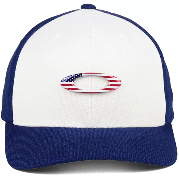 imageOakley Tin Can USA StretchFitted CapBlueWhite