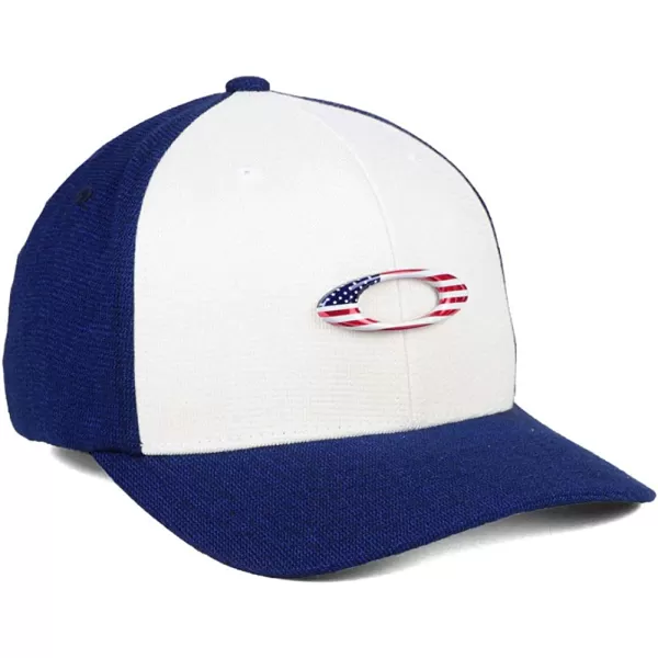 imageOakley Tin Can USA StretchFitted CapBlueWhite