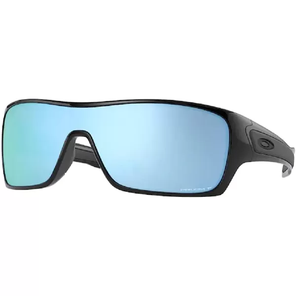 imageOakley Turbine Rotor OO9307 Rectangle Sunglasses for Men BUNDLE Leash Designer iWear Care KitPolished Black  Prizm Deep Water Polar