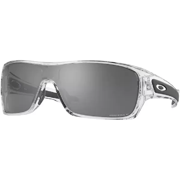 imageOakley Turbine Rotor OO9307 Rectangle Sunglasses for Men BUNDLE Leash Designer iWear Care KitPolished Clear  Prizm Dark Black Polarized