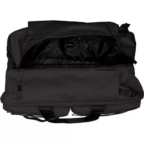 imageOakley Utility Big Duffle Bag  Backpack with Zippered Pockets and Shoulder StrapBlackout