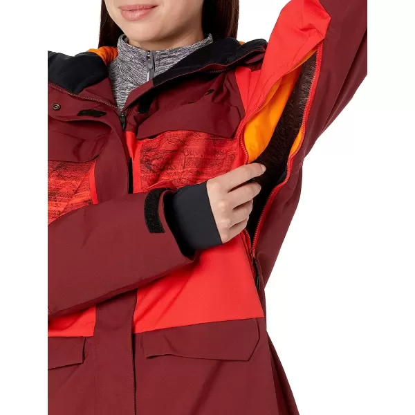 imageOakley Womens Moonshine Insulated 2L 10K Jacket with 3M Thinsulate and Hydrophilic Lamination  Windbreaker for WomenOxblood Red