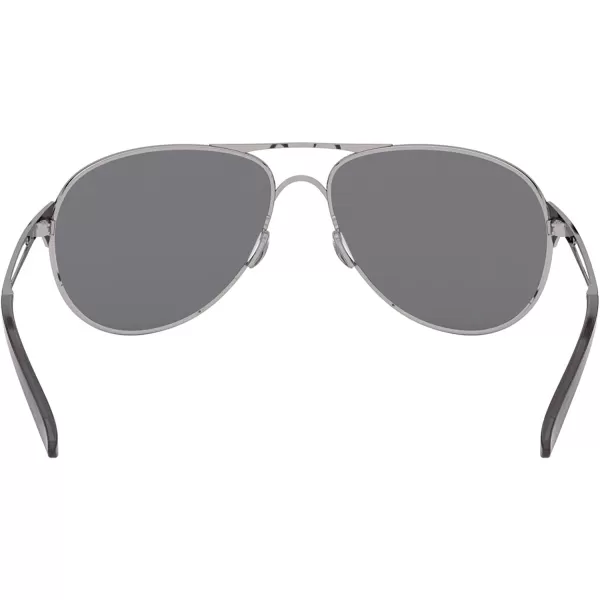 imageOakley Womens Oo4054 Caveat Aviator SunglassesPolished ChromeGrey