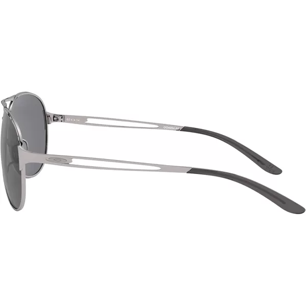 imageOakley Womens Oo4054 Caveat Aviator SunglassesPolished ChromeGrey