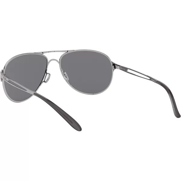 imageOakley Womens Oo4054 Caveat Aviator SunglassesPolished ChromeGrey