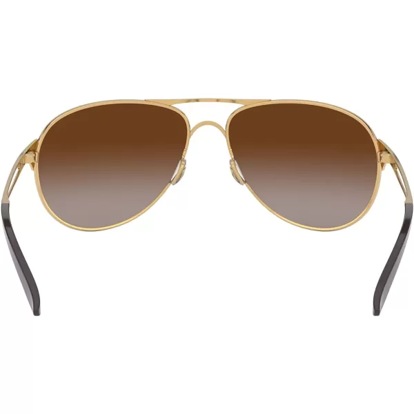 imageOakley Womens Oo4054 Caveat Aviator SunglassesPolished GoldDark Brown Gradient