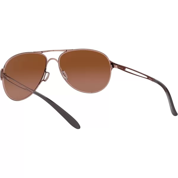 imageOakley Womens Oo4054 Caveat Aviator SunglassesRose GoldVr50 Brown Gradient