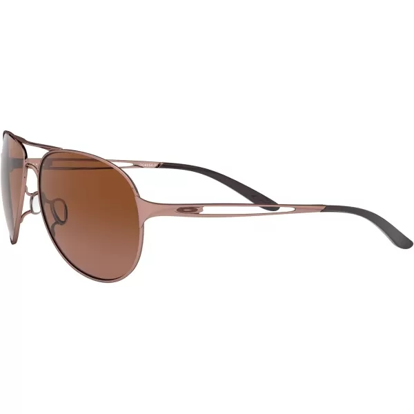 imageOakley Womens Oo4054 Caveat Aviator SunglassesRose GoldVr50 Brown Gradient
