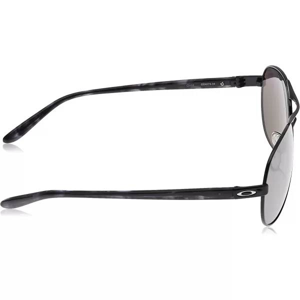 imageOakley Womens Oo4079 Feedback Aviator SunglassesPolished BlackPrizm Black Polarized