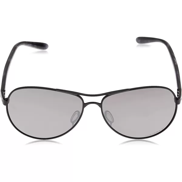 imageOakley Womens Oo4079 Feedback Aviator SunglassesPolished BlackPrizm Black Polarized