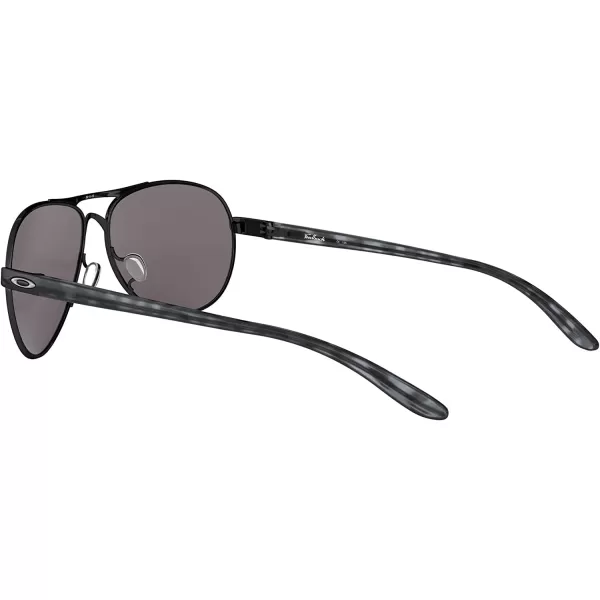 imageOakley Womens Oo4079 Feedback Aviator SunglassesPolished BlackPrizm Black Polarized