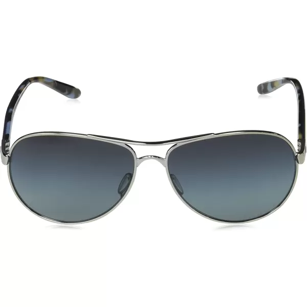 imageOakley Womens Oo4079 Feedback Aviator SunglassesPolished ChromePrizm Grey Gradient