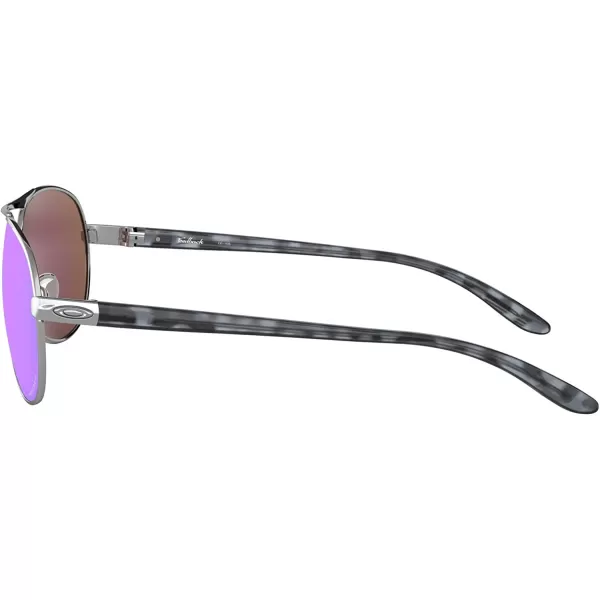 imageOakley Womens Oo4079 Feedback Aviator SunglassesPolished ChromePrizm Sapphire Iridium Polarized