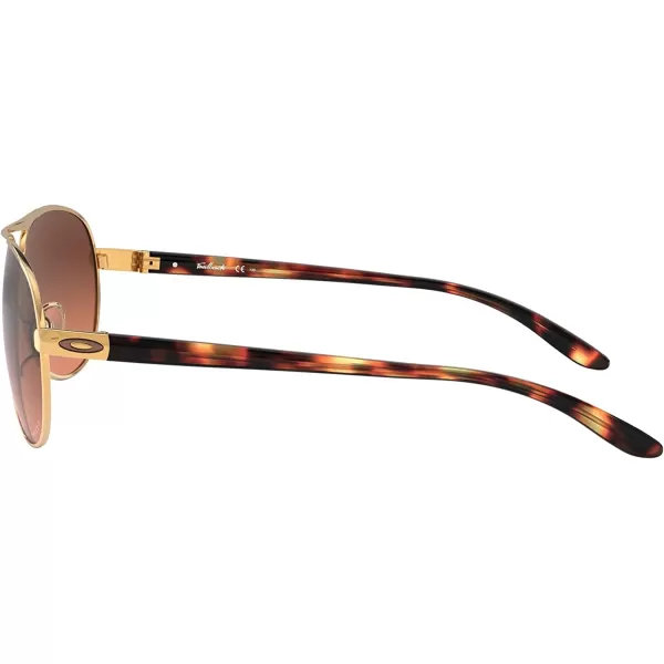 imageOakley Womens Oo4079 Feedback Aviator SunglassesPolished GoldPrizm Brown Gradient