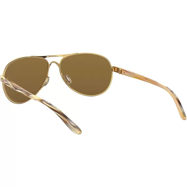 imageOakley Womens Oo4079 Feedback Aviator SunglassesPolished GoldPrizm Rose Gold Polarized
