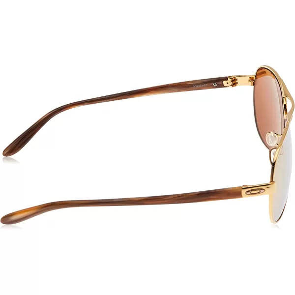 imageOakley Womens Oo4079 Feedback Aviator SunglassesPolished GoldPrizm Rose Gold Polarized