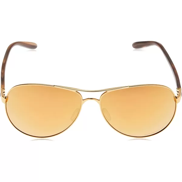imageOakley Womens Oo4079 Feedback Aviator SunglassesPolished GoldPrizm Rose Gold Polarized