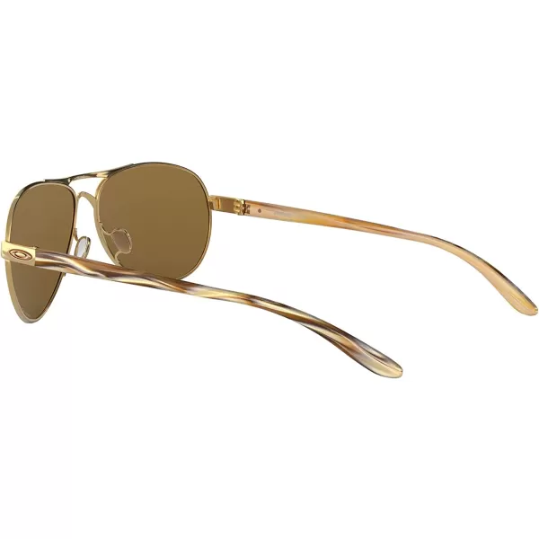 imageOakley Womens Oo4079 Feedback Aviator SunglassesPolished GoldPrizm Rose Gold Polarized