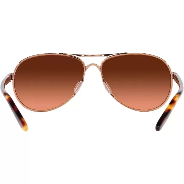 imageOakley Womens Oo4079 Feedback Aviator SunglassesRose GoldPrizm Brown Gradient