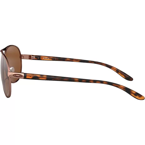 imageOakley Womens Oo4079 Feedback Aviator SunglassesRose GoldPrizm Tungsten Polarized