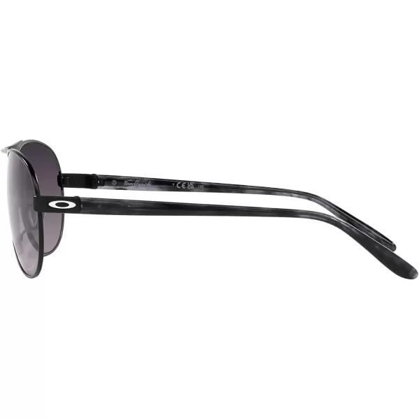 imageOakley Womens Oo4079 Feedback Aviator SunglassesSatin BlackPrizm Grey Gradient
