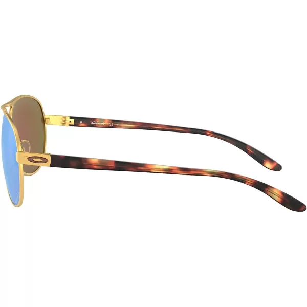 imageOakley Womens Oo4079 Feedback Aviator SunglassesSatin GoldPrizm Violet Polarized