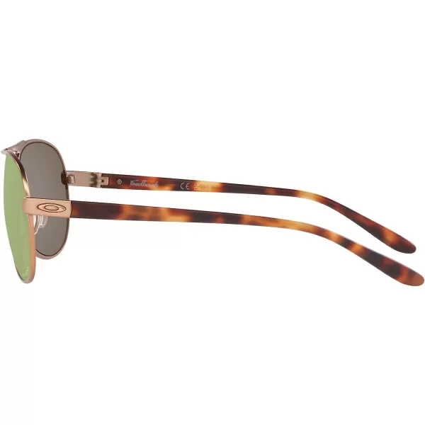 imageOakley Womens Oo4079 Feedback Aviator SunglassesSatin Rose GoldPrizm Rose Gold