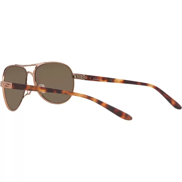 imageOakley Womens Oo4079 Feedback Aviator SunglassesSatin Rose GoldPrizm Rose Gold