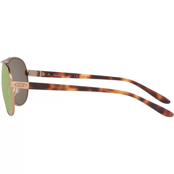 imageOakley Womens Oo4079 Feedback Aviator SunglassesSatin Rose GoldPrizm Rose Gold